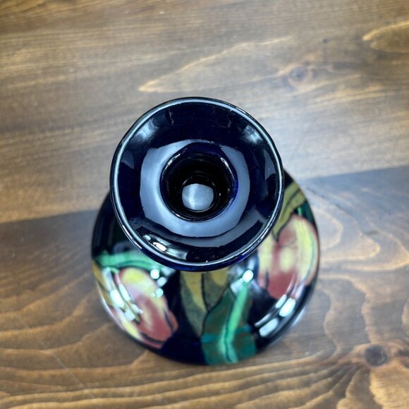 Vintage Candle Holder Royal Stanley Jacobean Hand Painted Pottery Candle Stick - Picture 6 of 15